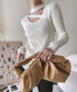 Asymmetric Rib Knit Top